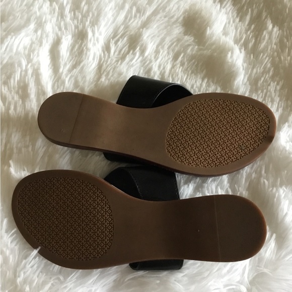 AUTHENTIC TORY BURCH JAMIE FULL LOGO / CALF LEATHER SANDALS size: 5.5 - Picture 7 of 8